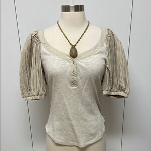 Ulla Johnson Cream Puff Sleeve Blouse